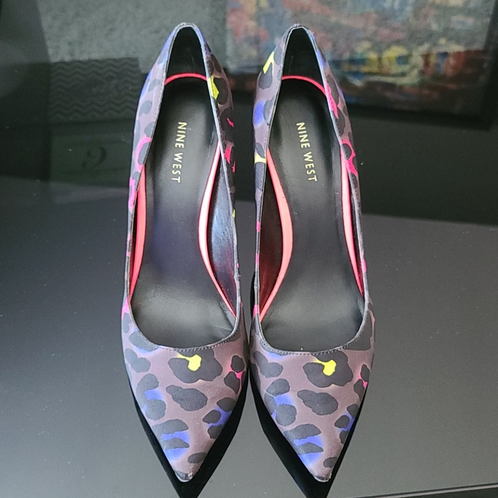 Nine West Animal Print Pumps Sz: 8.5 - Picture 2 of 9